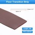thumbnail image 2 of Uxcell Floor Transition Strip 2" 10ft Self-Adhesive Edging Trim Coffee, 2 of 6