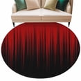 thumbnail image 2 of Round Area Rugs Collection 8 Ft, Dark Red Black Ombre Non-Slip Residential Carpet, Modern Abstract Art Striped Gradient Indoor Crawling Mats Runner Rugs for Living Room/Dining Room/Bedroom, 2 of 9