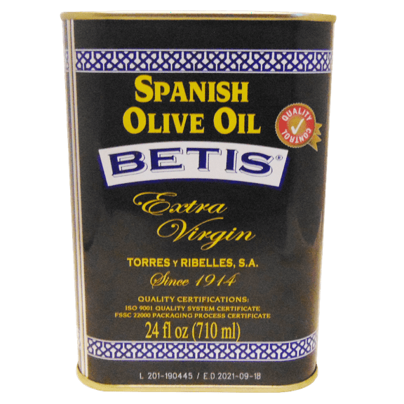 Betis Extra Virgen Spanish Olive Oil BLend 24oz Torres Y Ribelles Gluten Free