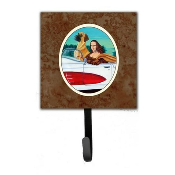 Great Dane with Mona Lisa Leash or Key Holder