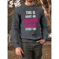 thumbnail image 2 of Awesome Mechanic Looks Like Sweatshirt Men -Smartprints Designs, Male Small, 2 of 4