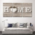 thumbnail image 4 of 3 Piece Canvas Wall Art for Living Room, Heart of Love Home Wall Decorations Print on Canvas Artwork Picture for Home Bedroom Paintings, With Framed (30x45cmx3Pcs), 4 of 7