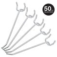 thumbnail image 1 of facefd 20 / 50Pcs Metal Shelf Hooks Trigeminal Hooks Orifice Board Hooks 50pcs, 1 of 5