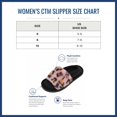 thumbnail image 4 of CTM  Cozy Leopard Plush Open Toe Slippers with Back Strap (Women), 4 of 4