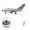 Left-hand throttle/Brushed motor / 1 Battery, variant on MinimumRC MiG-15 EDF RC Jet Aircraft 30mm Ducted Fan 4 Channel Fixed Wing Airplane With Gyro Stabilization, 2S Power System Hobby- Left-hand throttle/Brushed motor / 1 Battery