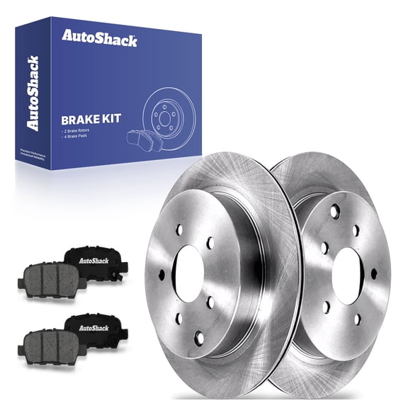 AutoShack 12.13" (308 mm) Rear Vented Brake Rotors   Premium Ceramic Brake Pads | Replacement for 2009-2022 Nissan Murano 2013-2020 Nissan Pathfinder 2014-2020 INFINITI QX60 | 6-PC Brake Kit