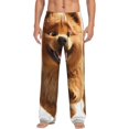 thumbnail image 2 of Picia Happy Fluffy Running Dog Mens Soft Woven Cotton Elastic Waistband Sleep Pajama Pant Lounge Sleep Pant With Pockets And Drawstring-Small, 2 of 9