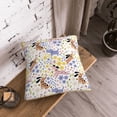 thumbnail image 5 of KLL Floral Puppy Decorative Throw Pillow Covers Velvet Soft for Couch Sofa Bedroom Living Room Outdoor (No pillow core)- 18"x18", 5 of 5