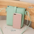 thumbnail image 5 of Women Simple Fashion Bucket Bag Strap Messenger Shoulder Bag Mobile Phone Bag, 5 of 5