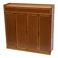 thumbnail image 3 of Miumaeov 7-layer Shoe Cabinet Bamboo Shoe Storage Cabinet Organizer w/Door for Entryway, 3 of 12