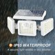 thumbnail image 5 of Luces solares INCX 156 LED 8W con sensor de movimiento IP65 a prueba de agua, 5 of 7