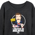 thumbnail image 3 of Ted Lasso - British Soccer - I Believe in Believe - Women's Lightweight French Terry Long Sleeve Shirt, 3 of 5