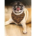 thumbnail image 2 of Chic Tiger Stripes Pattern Bandana - , White, Medium, 2 of 4
