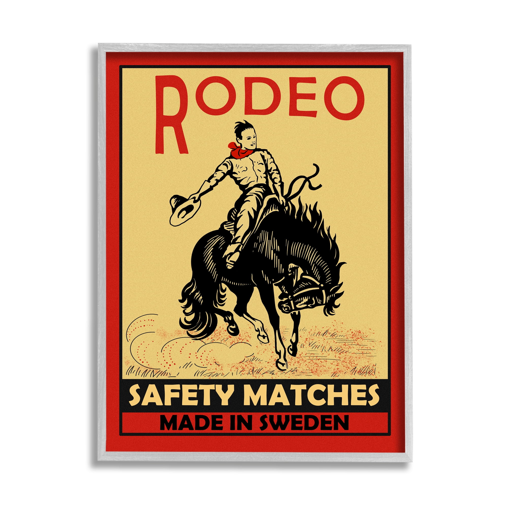 HAND PAINTED WOOD SIGN "RODEO" WESTERN BRONC RIDER COWBOY RUSTIC Cowboy sign 