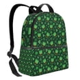 thumbnail image 2 of Lsque Happy St. Patrick's Day Pattern Backpack – School Travel Canvas Daypack with Ergonomic Padded Straps, Multiple Compartments & Leather Handle, 2 of 5