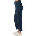 thumbnail image 3 of ONeill Womens Heather Casual Cargo Pants, Blue, 26, 3 of 4