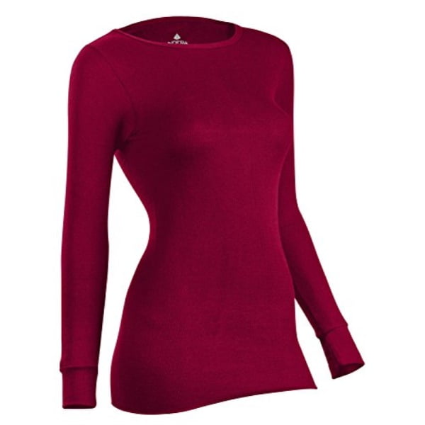 Indera Indera Mills Women S Icetex Dual Face Fleeced Hydropur Raschel Knit Thermal Shirt Pomegranate Large Walmart Com Walmart Com