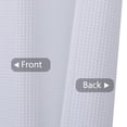 thumbnail image 6 of Haperlare Waffle Shower Curtains for Bathroom 72 inch Thicken Fabric Waterproof Waffle Weave Bathroom Curtains Shower, White, 6 of 7