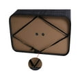 thumbnail image 3 of Double-Lattice Bamboo Folding Basket Body with Cover Black Slim Laundry Baskets Dirty Laundry Hamper Basket Home Corner Bin, 3 of 8