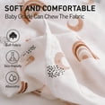 thumbnail image 6 of Gllquen Baby Muslin Organic Cotton Swaddle Blankets 6-Pack for Newborn Infant Girls and Boys, Sun and Moon, 6 of 12