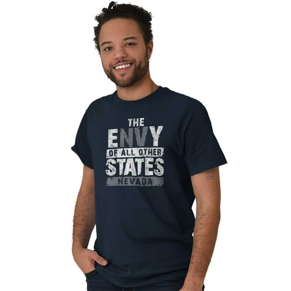Envy Of All Other States Nevada Pun Men's Graphic T Shirt Tees Brisco Brands S