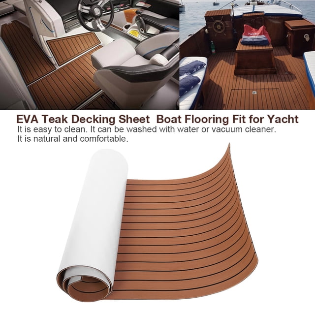 Teak Yacht Flooring, Easy To Operate Multi-function Moisture Resistance For Boat Flooring Fit For Yacht