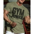 thumbnail image 2 of GYMISH Gym Junkie Back Design Workout T-Shirt for Men, 2 of 7