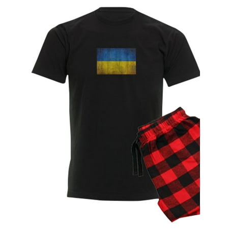 

CafePress - Patriotic Retro Flag Of Ukraine In Europe Pajamas - Men s Dark Pajamas