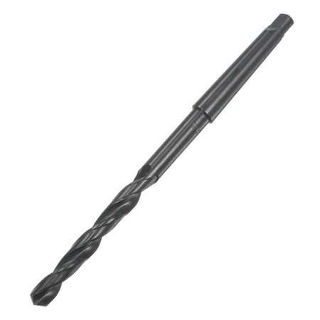 

Uxcell 9.9mm Twist Drill Bit with MT1 Morse Taper Shank 80mm Flute Length High-speed Steel Black Oxide