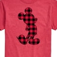 thumbnail image 3 of Mickey & Friends - Mickey Plaid Silhouette - Men's Short Sleeve Graphic T-Shirt, 3 of 5
