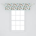 thumbnail image 2 of Ambesonne Cartoon Valance Pack of 2, Rainbow and Clouds Pattern, 54"X12", Off White and Multicolor, 2 of 4