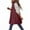 Wine, variant on Hfyihgf Women's Long Puffer Vest Jacket Sleveless Full Zip Hooded Down Coats Plus Size Winter Warm Quilted Vest Outwear with Pockets(Army Green,L)