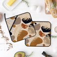 thumbnail image 4 of SKQIT Boho Abstract Geometric Tropical Leaves Print Pot Holders Set of 2, Kitchen Heat Resistant Potholder for Microwave Cooking Baking Oven End Dishes and BBQ, 4 of 7