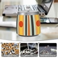 thumbnail image 6 of Yayeee Ashtray with Lid for Cigarette Smokeless Stainless Steel Home Ash Holder, Stripes and Circle, 6 of 7