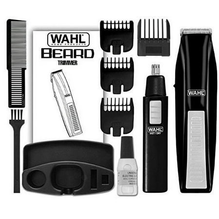 new wahl cordless battery beard mustache trimmer hair shaver clipper groomer