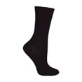 thumbnail image 2 of 12 Pairs Kids 100% Cotton Socks | Sock Snob | Ribbed Black Socks Loose Tops for Boys & Girls, 2 of 2