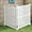 White, variant on Vinyl Fence Panels 2 Pack Outdoor Picket Privacy Screen Fence, 2PCS White PVC Fence Panel, 48" H X 36" W (White)