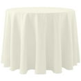 thumbnail image 1 of Ultimate Textile (3 Pack) Cotton-feel 96-Inch Round Tablecloth - for Wedding and Banquet, Hotel or Home Fine Dining use, Ivory Cream, 1 of 3