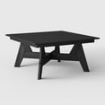thumbnail image 4 of WestinTrends Avalon Modern Low Outdoor Patio Square HDPE Coffee Table, Black, 4 of 9