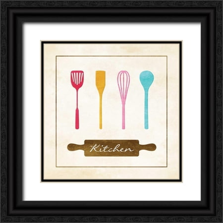 Grey Jace 20x20 Black Ornate Wood Framed with Double Matting Museum Art Print Titled - Kitchen Essentials Mate