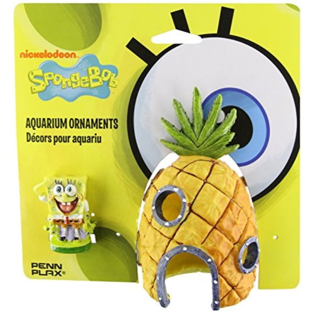 Penn Plax 07074 Spongebob And Pineapple House Aquarium Ornament