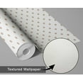 thumbnail image 6 of S4Sassy Self Adhesive Wallpaper, White Polka Dot Wallpaper, Removable DIY Vinyl Wall Covering, Textured Peel and Stick Contact Paper for Entryway Accent Wall, Easy Home Decor Solution (25"x120"), 6 of 9