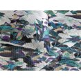 thumbnail image 3 of Ambesonne Floral Design Quilted Bedspread Set 3 Pcs, Modern Boho Stems Art, Twin, Seafoam Off White Indigo, 3 of 4