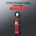 thumbnail image 4 of Light Meter Dust Cover Lightweight Light Meter Button Portable Digital Illuminometer Skidproof Test Meters Detection Electrician Household Red 2, 4 of 9