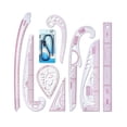 thumbnail image 3 of Metric Rulers Set Sew French Curve Ruler Set DIY Clothing Bendable Clothing Pattern Making Ruler for Pattern Makers 9 Pieces, 3 of 8