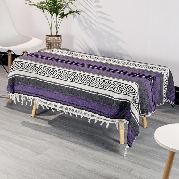 Manta Airooglee, tamaño grande, color morado, para yoga, pícnic, al aire libre, 114 x 178 cm