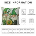 thumbnail image 5 of TIAOTIAOHOU  St Patricks Day Pillow Covers Gnome Shamrock Pillow Covers Clover Irish Pillow Case Spring Decorative for Home Shamrock Lucky Clover St Patricks Decorative, 5 of 5