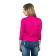 thumbnail image 6 of G-Style USA Women's 3/4 Sleeve Open Front Cropped Cardigan Sweater (S-XL), 6 of 7