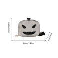 thumbnail image 4 of Halloween Purses Gothic Novelty Shoulder Bag Pumpkin Coffin Skull Bat Crossbody Bag holiday Party Gift Candy Bag, 4 of 5