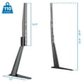 thumbnail image 5 of Mount-It! Tilting Tabletop TV Stand | Fits 32"-70" TVs | Height Adjustable Base, 5 of 9